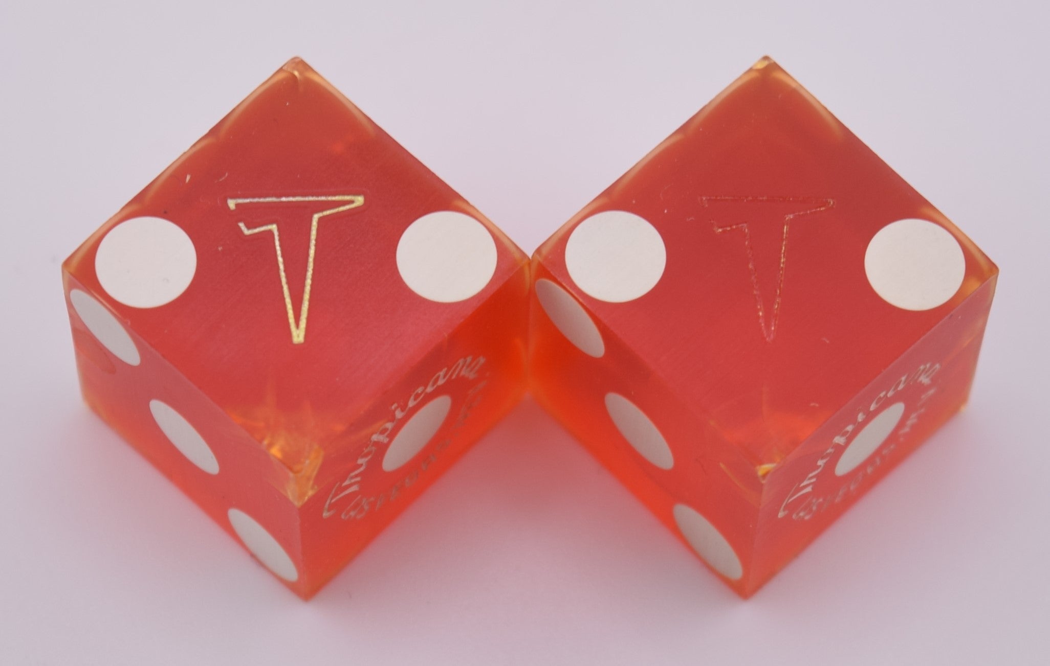 Tropicana Casino Las Vegas Nevada Pair of dice Vintage