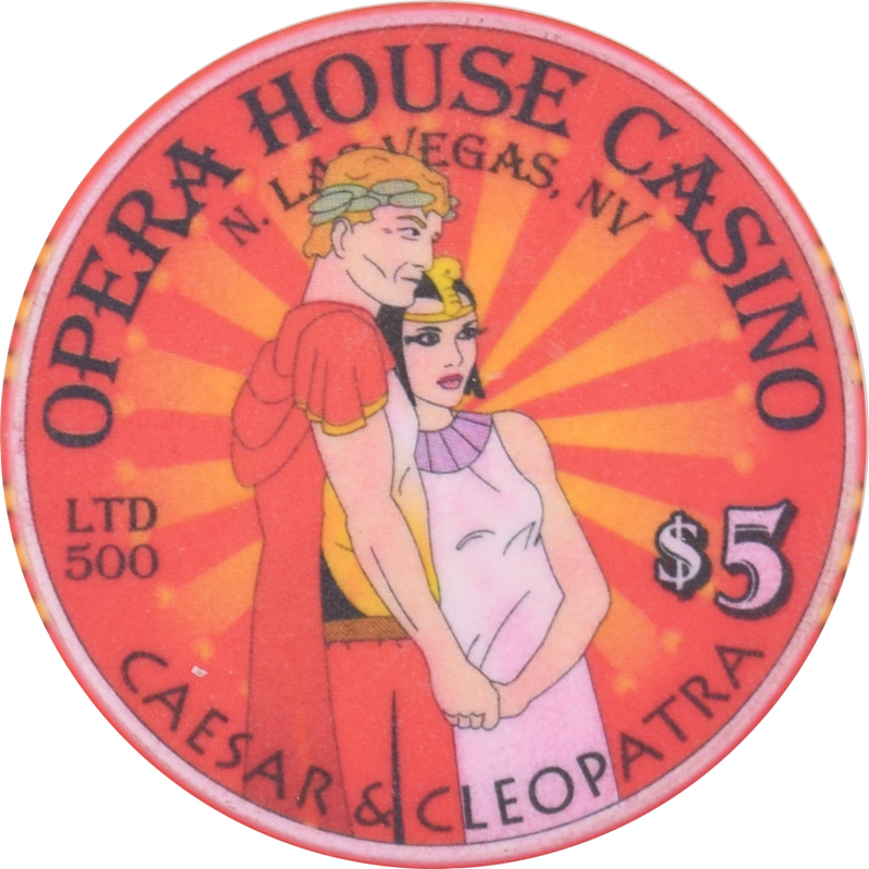 Opera House Casino N. Las Vegas Nevada $5 Valentine's Day Chip 2003