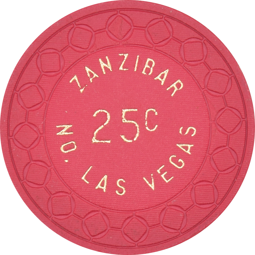 Zanzibar Casino Las Vegas Nevada 25 Cent Chip 1963