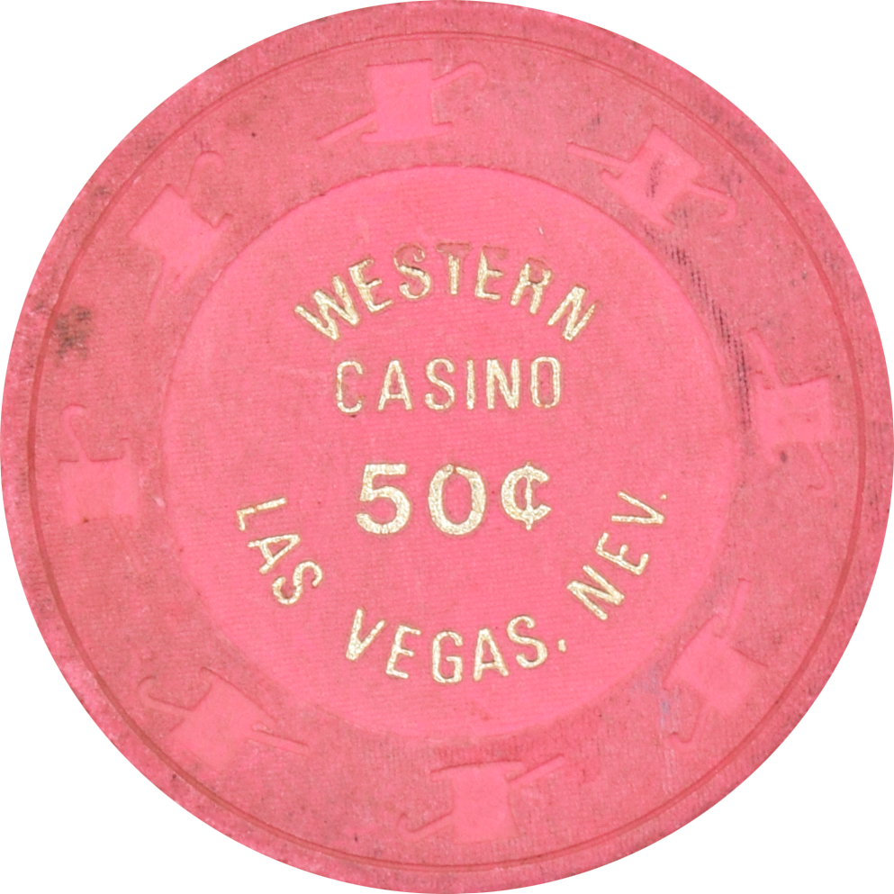 Western Casino Las Vegas Nevada 50 Cent Chip 1980s