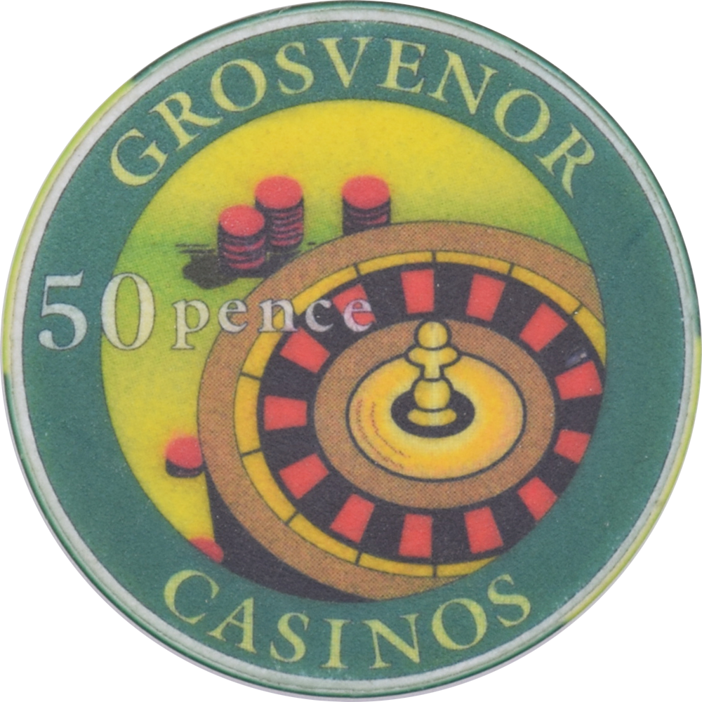 Grosvenor Casinos United Kingdom UK 50p Chip