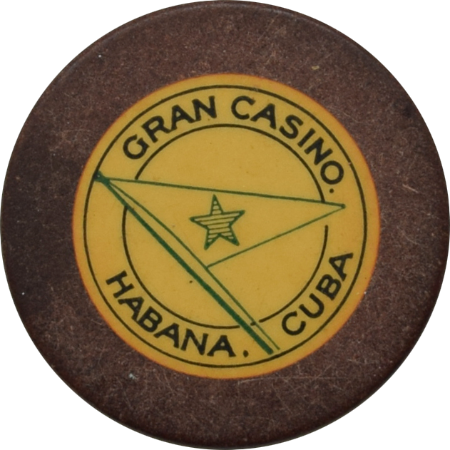 Gran Casino (de la Playa de Marianao) Habana Cuba Brown Chip