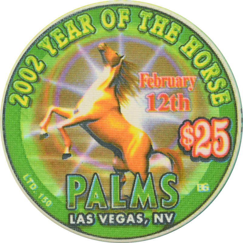 Palms Casino Resort Las Vegas Nevada $25 Year of the Horse Chip 2002