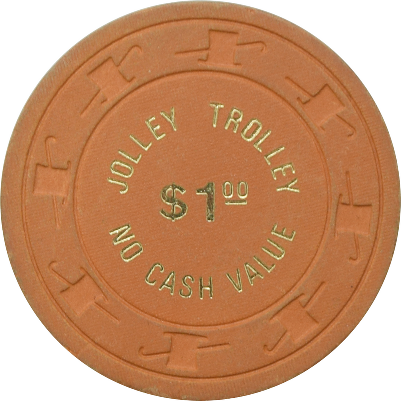 Jolly Trolley Casino Las Vegas Nevada $1 NCV Chip 1981