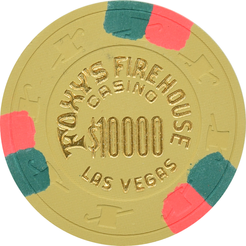 Foxy's Firehouse Casino Las Vegas Nevada $10000 Chip 1995