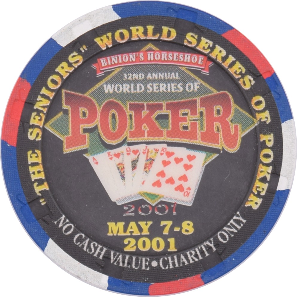 Horseshoe Club (Binion's) Casino Las Vegas Nevada NCV Johnny Hale Senior's WSOP Chip 2001