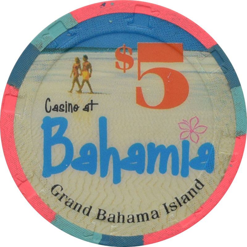 Bahamia Casino Freeport Bahamas $5 Sand Beach Chip