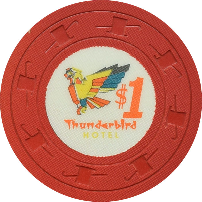 Thunderbird Casino Las Vegas Nevada $1 Ash Resnick Chip 1962