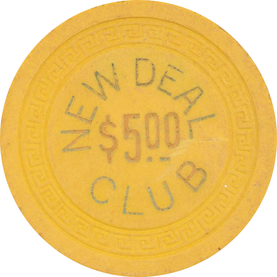 New Deal Club Casino Elko Nevada $5 Chip 1940s