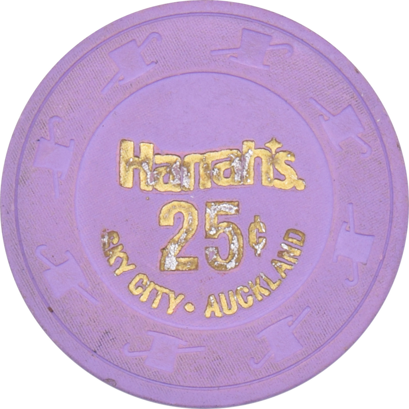 Harrah's Sky City Auckland New Zealand 25 Cent Chip