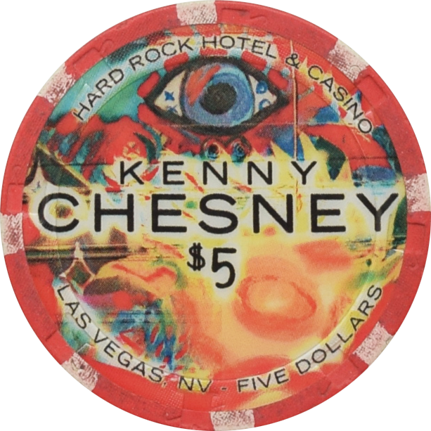 Hard Rock Casino Las Vegas Nevada $5 Kenny Chesney Chip 2015