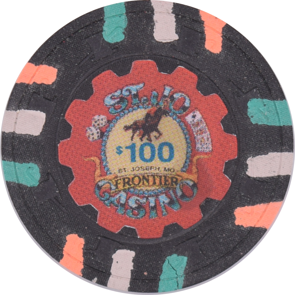 St. Jo Frontier Casino St. Joseph Missouri $100 Chip