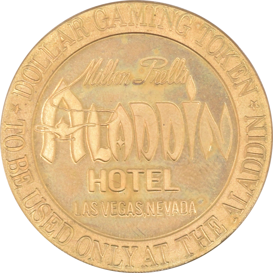 Milton Prell's Aladdin Casino Las Vegas Nevada $1 Token 1966
