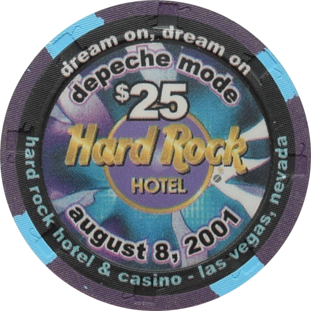 Hard Rock Casino Las Vegas Nevada $25 Depeche Mode Chip 2001