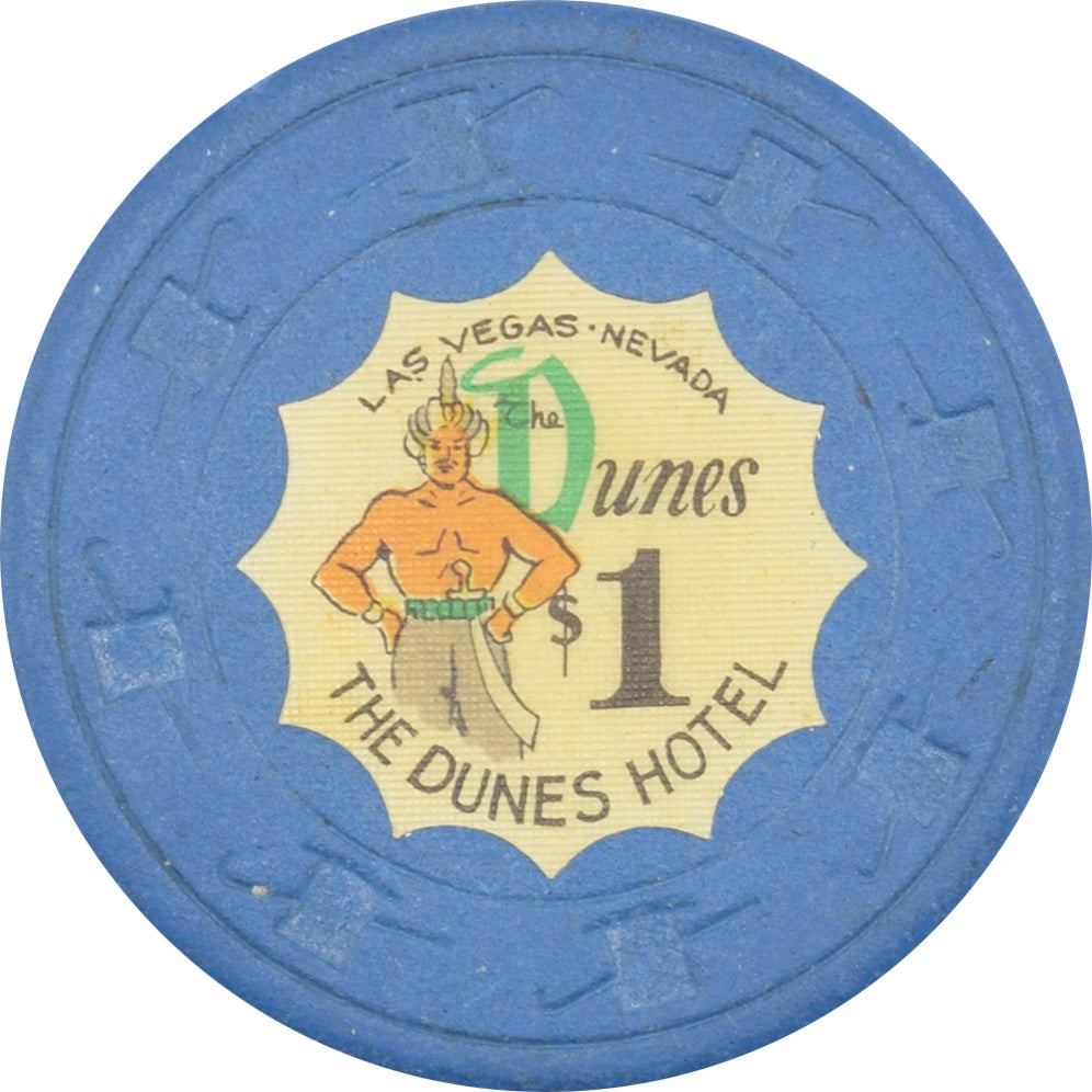 Dunes Hotel Casino Las Vegas Nevada $1 Chip 1964