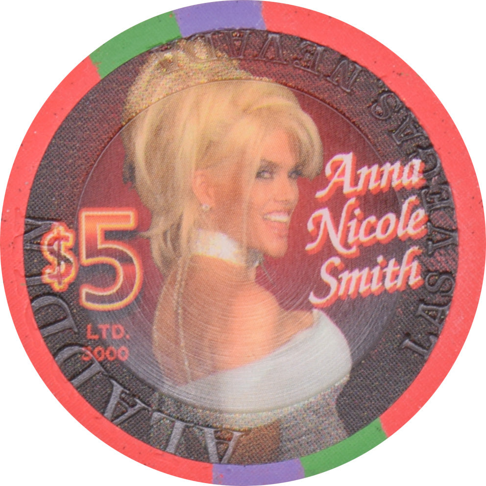 Aladdin Casino Las Vegas Nevada $5 Anna Nicole Smith Chip 2005