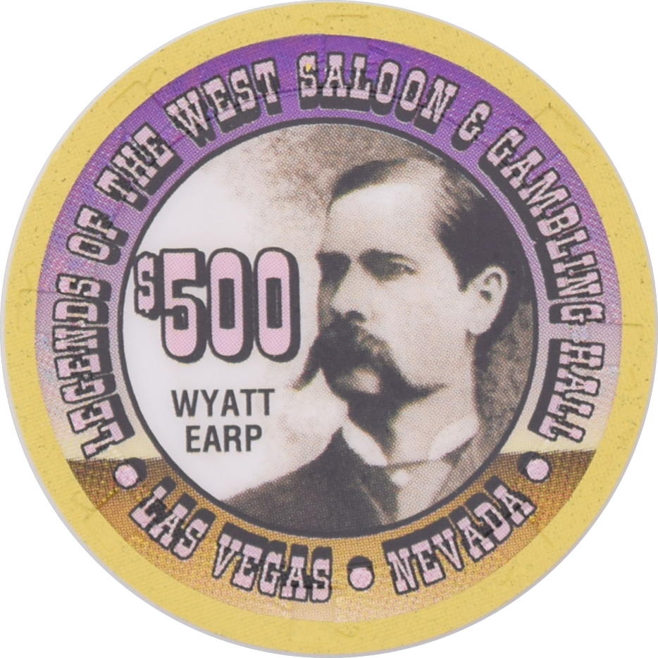 Legends of the West Saloon & Gambling Hall $500 Paulson H&C Chip