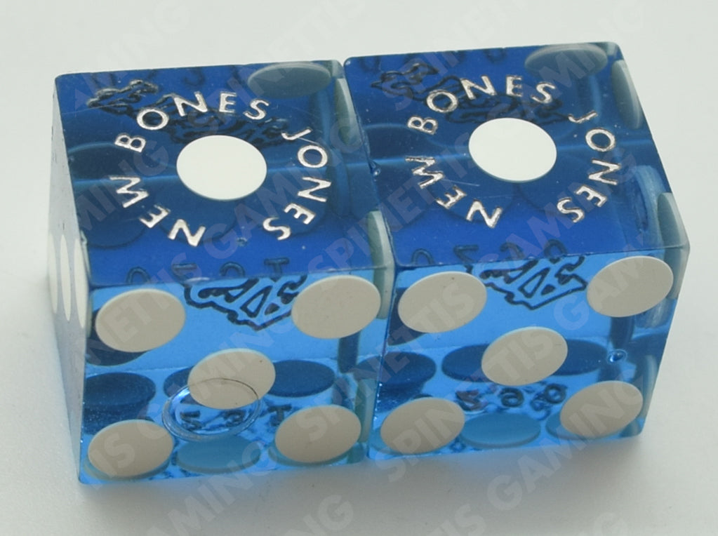 Fiesta Casino Las Vegas Nevada Non Matching Blue Pair of Dice