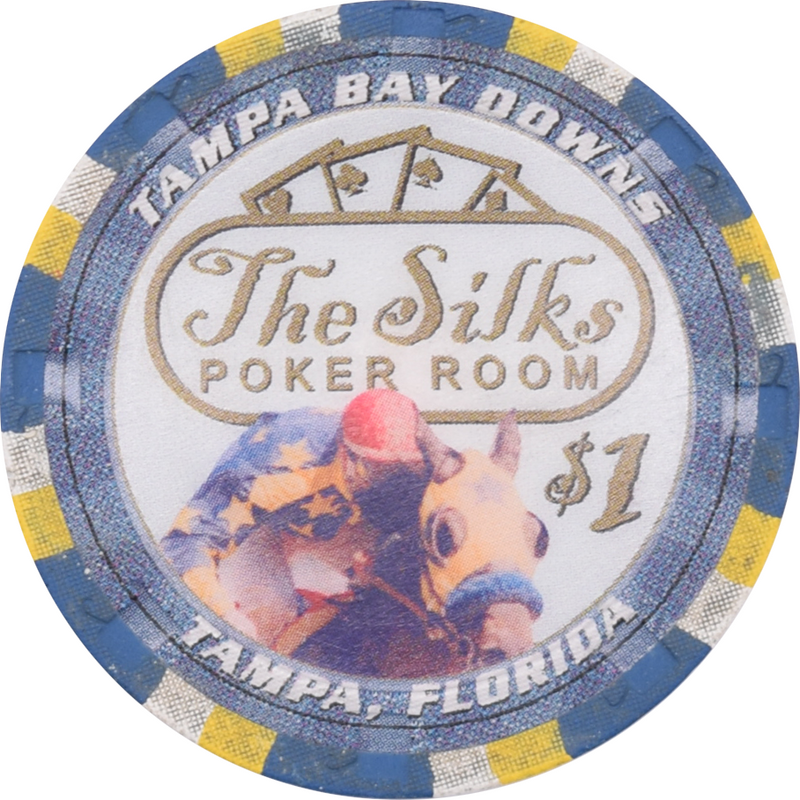 The Silks Card Room Tampa Florida $1 Paulson Chip