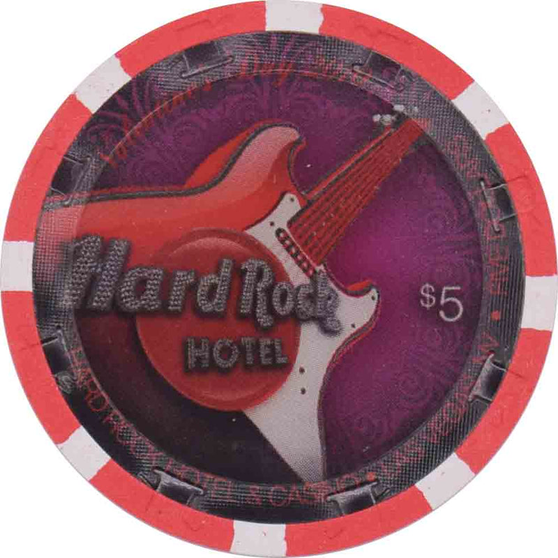Hard Rock Casino Las Vegas Nevada $5 Valentine's Day Chip 2010
