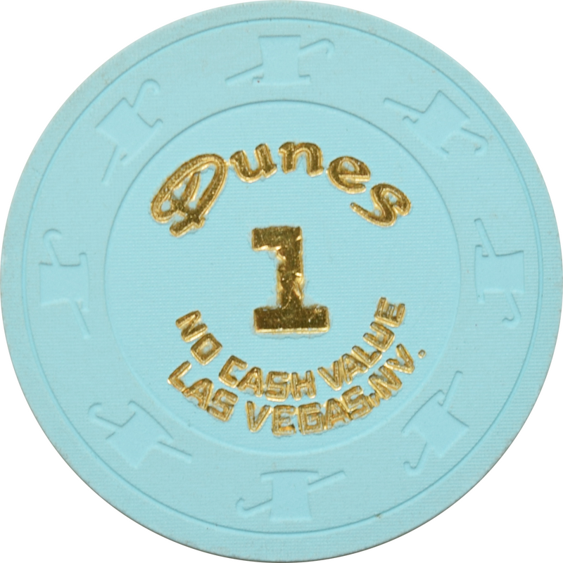 Dunes Casino Las Vegas Nevada $1 NCV Chip 1988