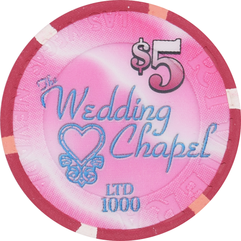 Riviera Casino Las Vegas Nevada $5 Wedding Chapel Chip 2002