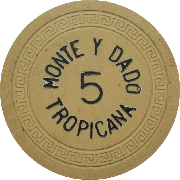Tropicana Casino Havana Cuba $5 Monte Y Dado Chip