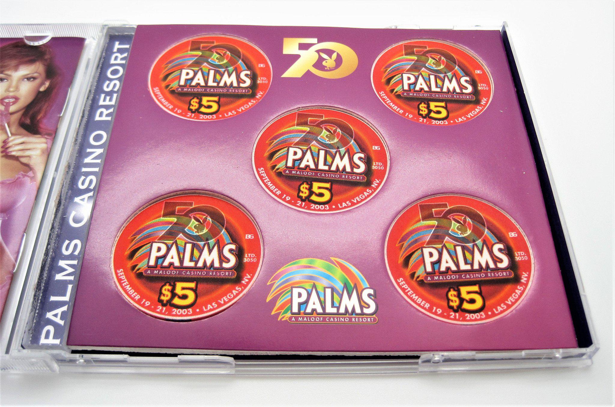 Set of 5 Playboy 50th Anniversary Palms $5 Casino Chip Set