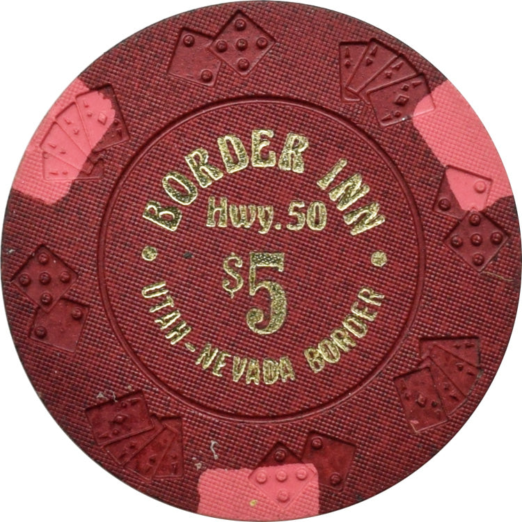 Border Inn Casino Baker Nevada $5 Chip 1979
