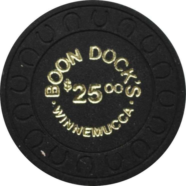 Boon Dock's Casino Winnemucca Nevada $25 Error Chip 1981