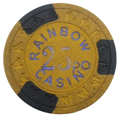 Rainbow Brimingham United Kingdom 25p Caasino Chip