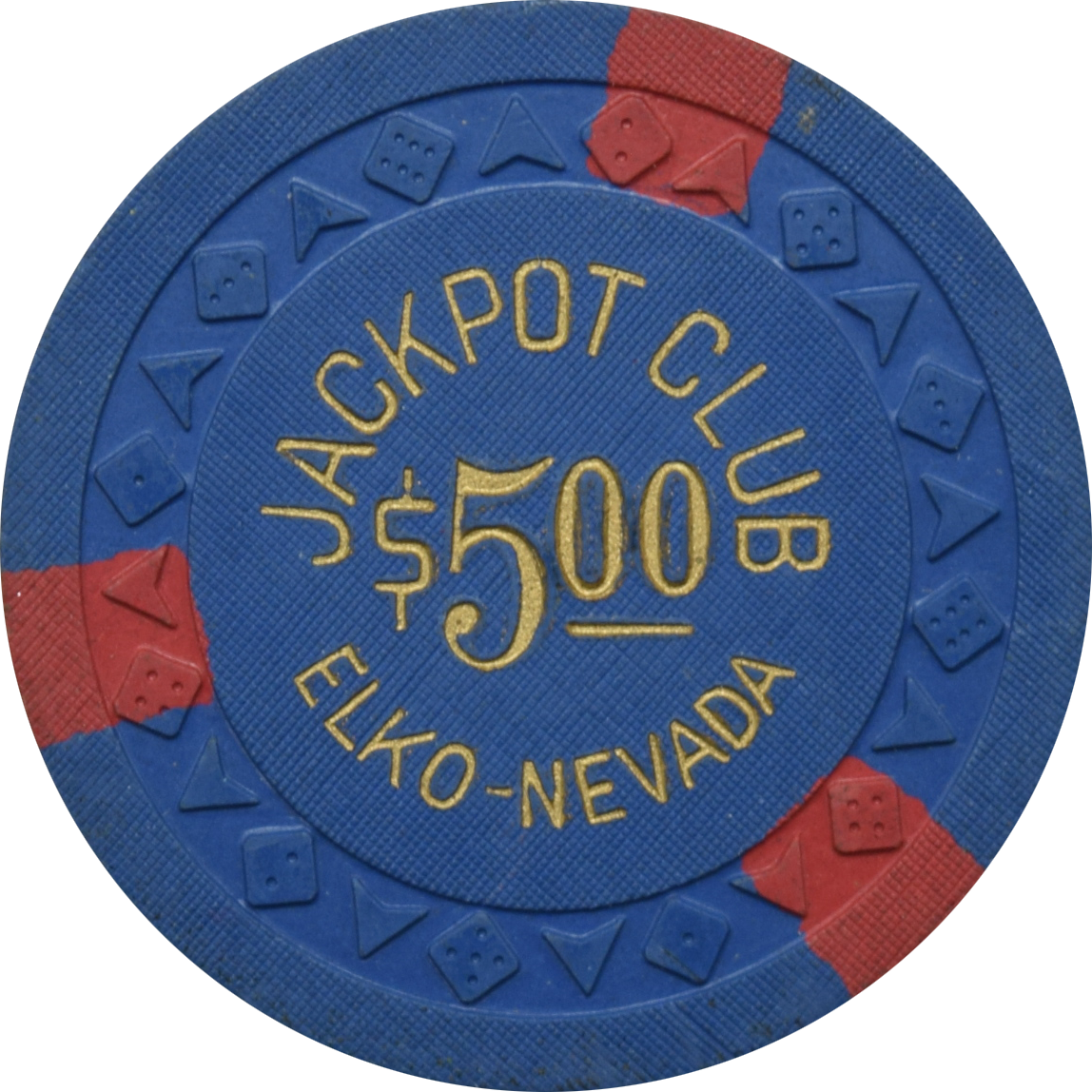 Jackpot Club Casino Elko Nevada $5 Chip 1954