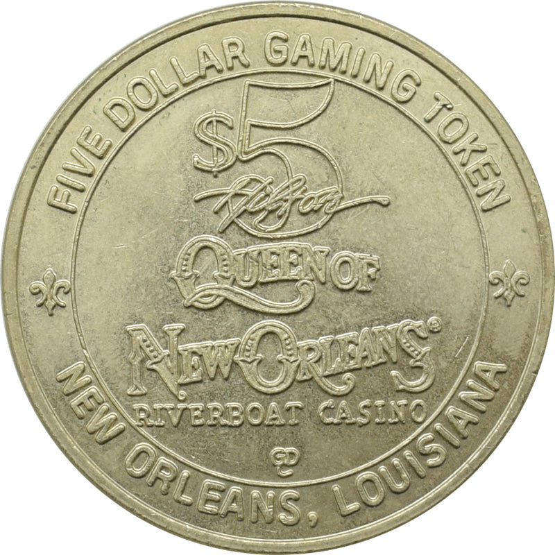 Hilton Queen of New Orleans Casino New Orleans Louisiana $5 Token