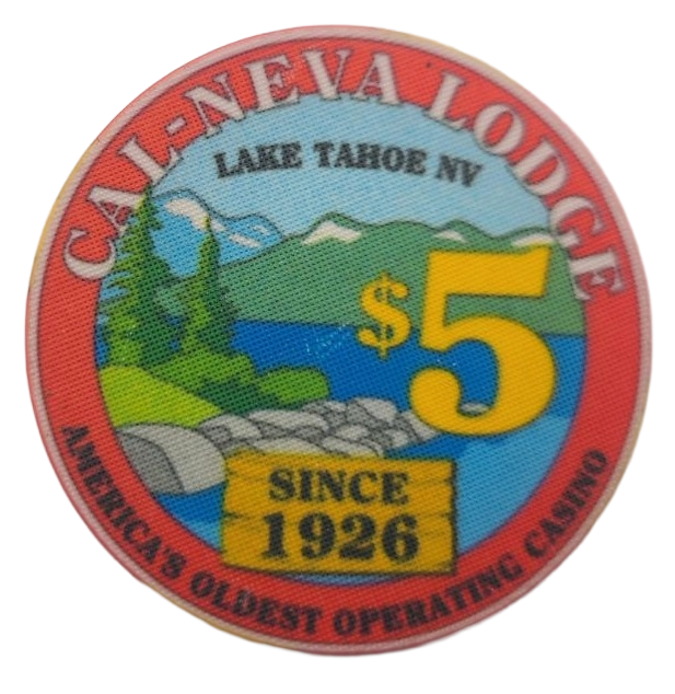 Cal-Neva Lodge Casino Lake Tahoe Nevada $5 Chip 1993