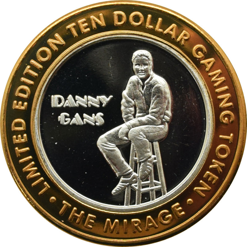 Mirage Casino Las Vegas "Danny Gans Sitting" $10 Silver Strike .999 Fine Silver 2002