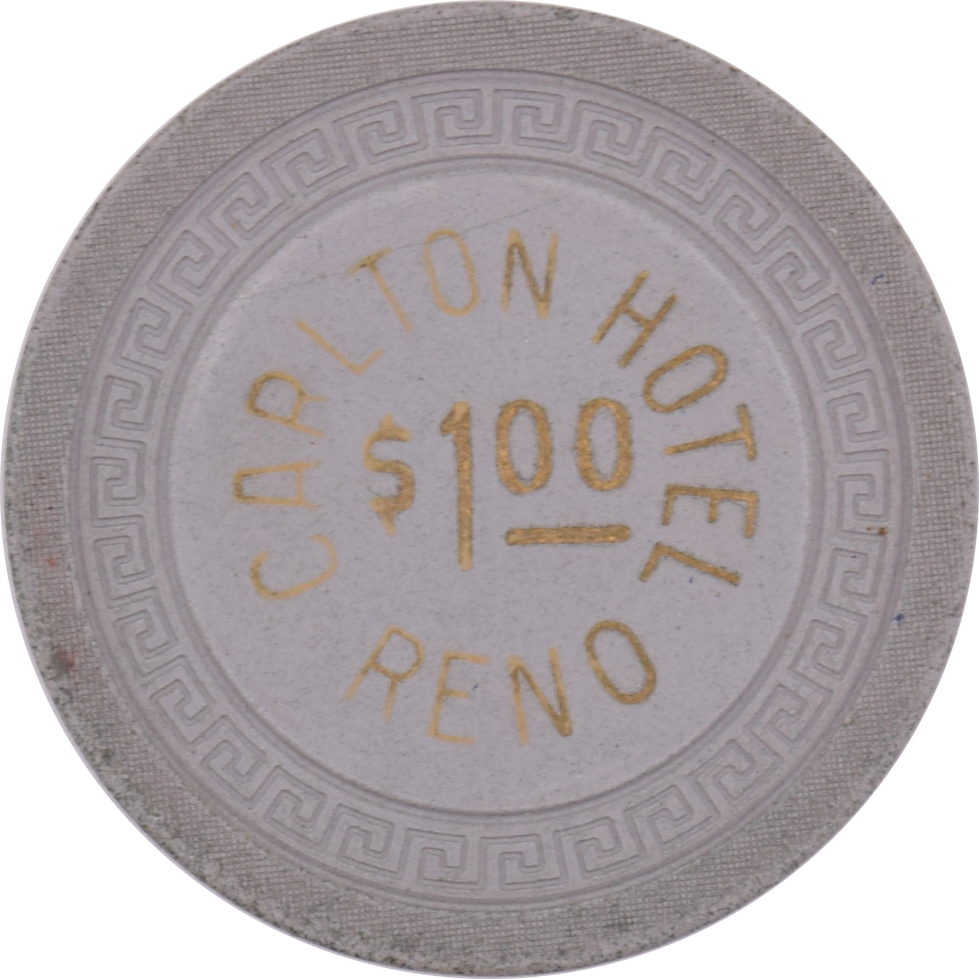 Carlton Hotel Casino Reno Nevada $1 Chip 1943