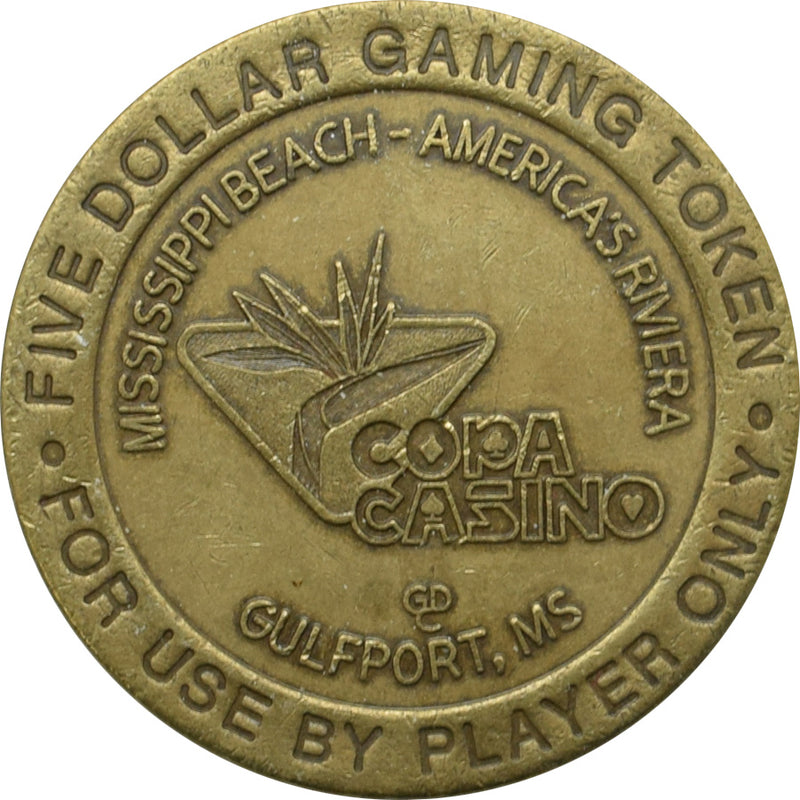 Copa Casino Gulfport Mississippi $5 Token