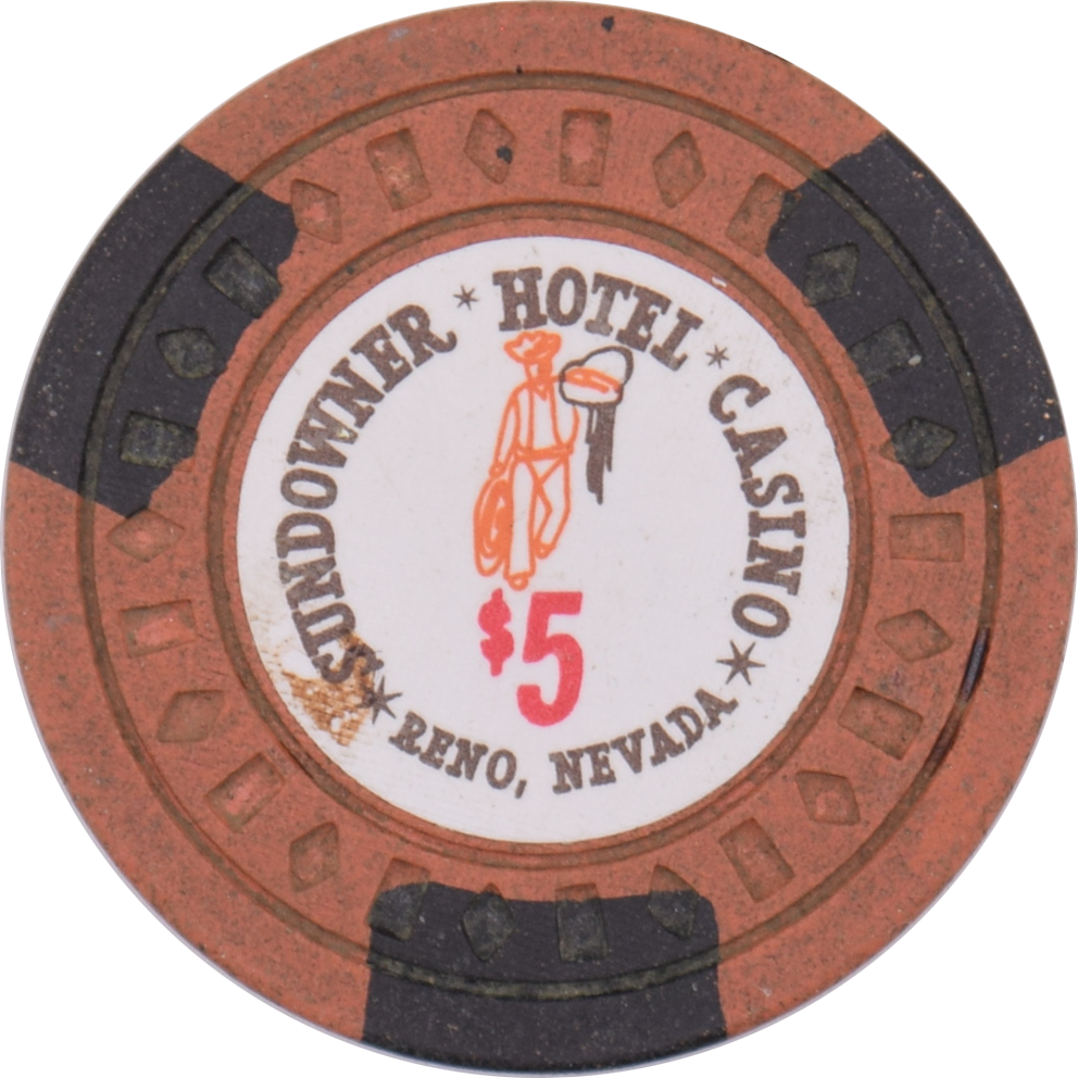 Sundowner Casino Reno Nevada $5 Chip 1975