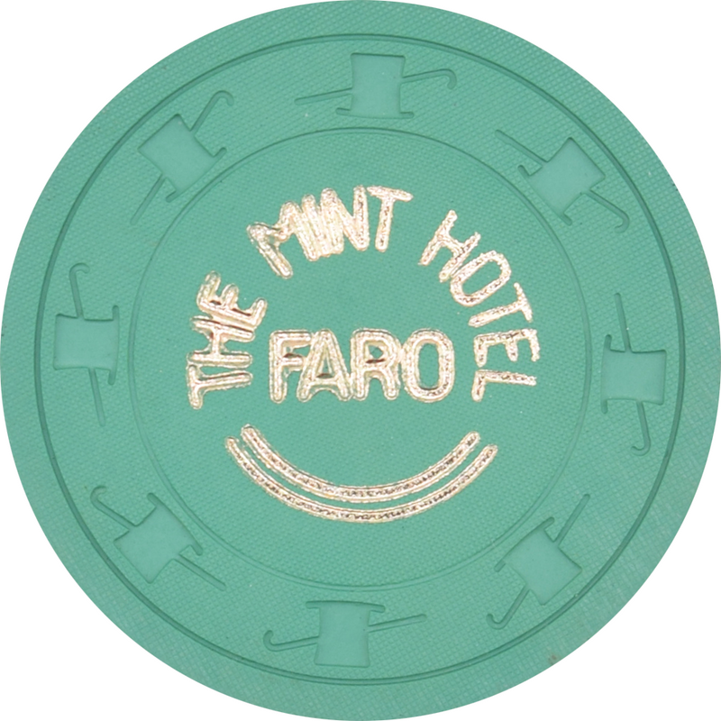 Mint Casino Las Vegas Nevada Faro Green Chip 1960s