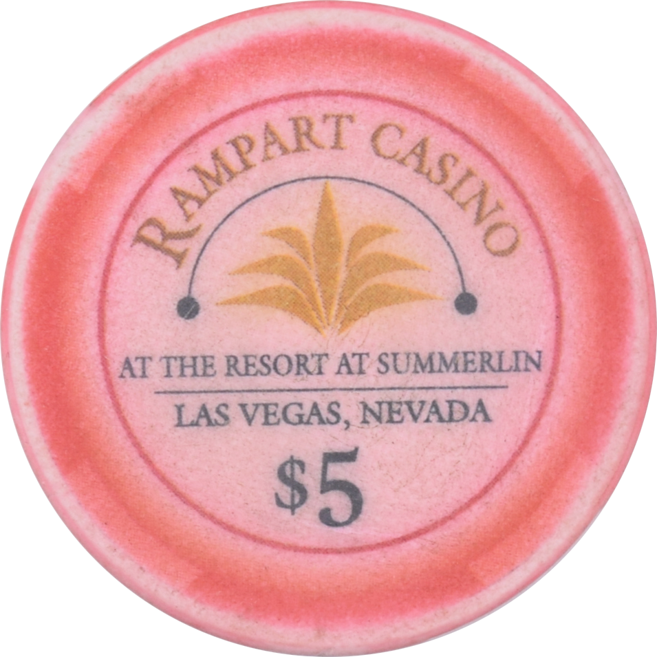 Rampart Casino Las Vegas Nevada $5 Chip 2002