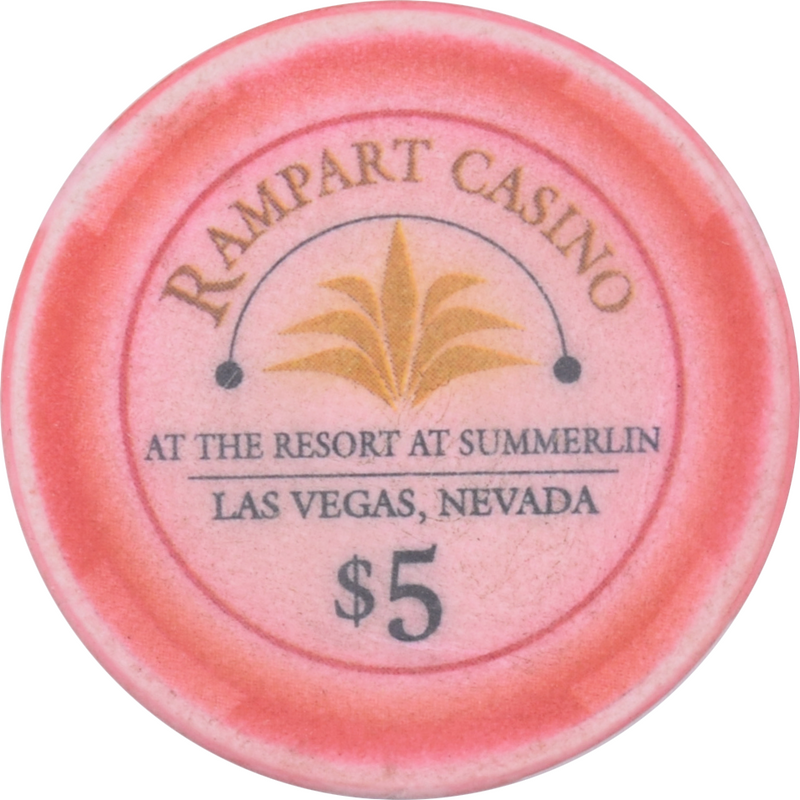 Rampart Casino Las Vegas Nevada $5 Chip 2002