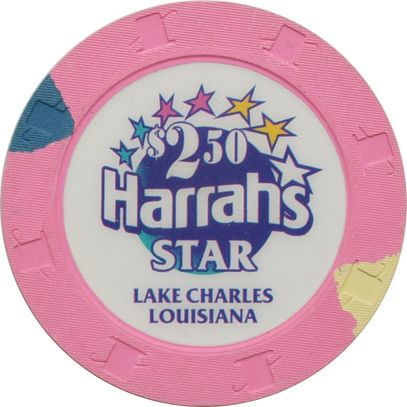 Harrah's Star Casino Lake Charles Louisiana $2.50 Chip