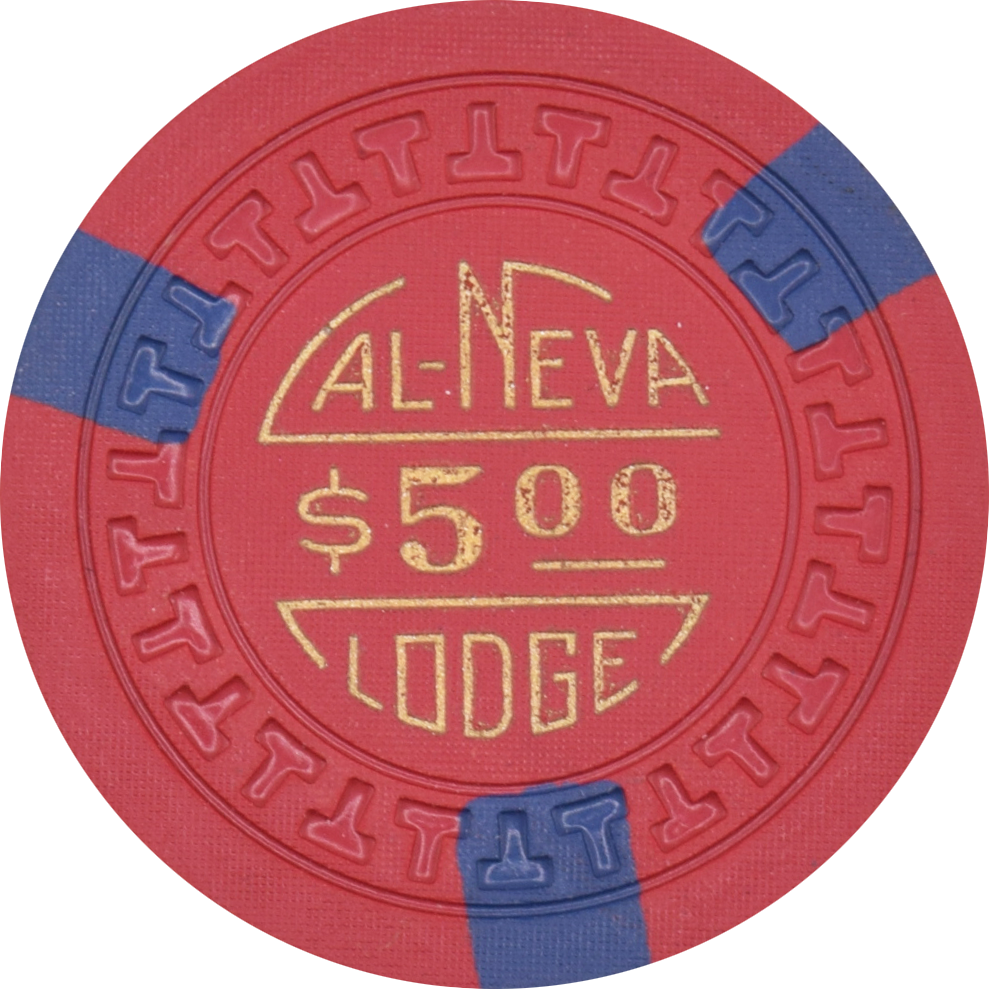 Cal-Neva Lodge Casino Lake Tahoe Nevada $5 Chip 1955