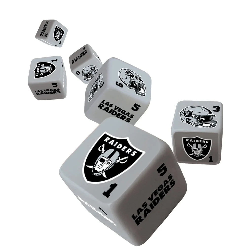 Las Vegas Raiders Six Dice Set - 19mm