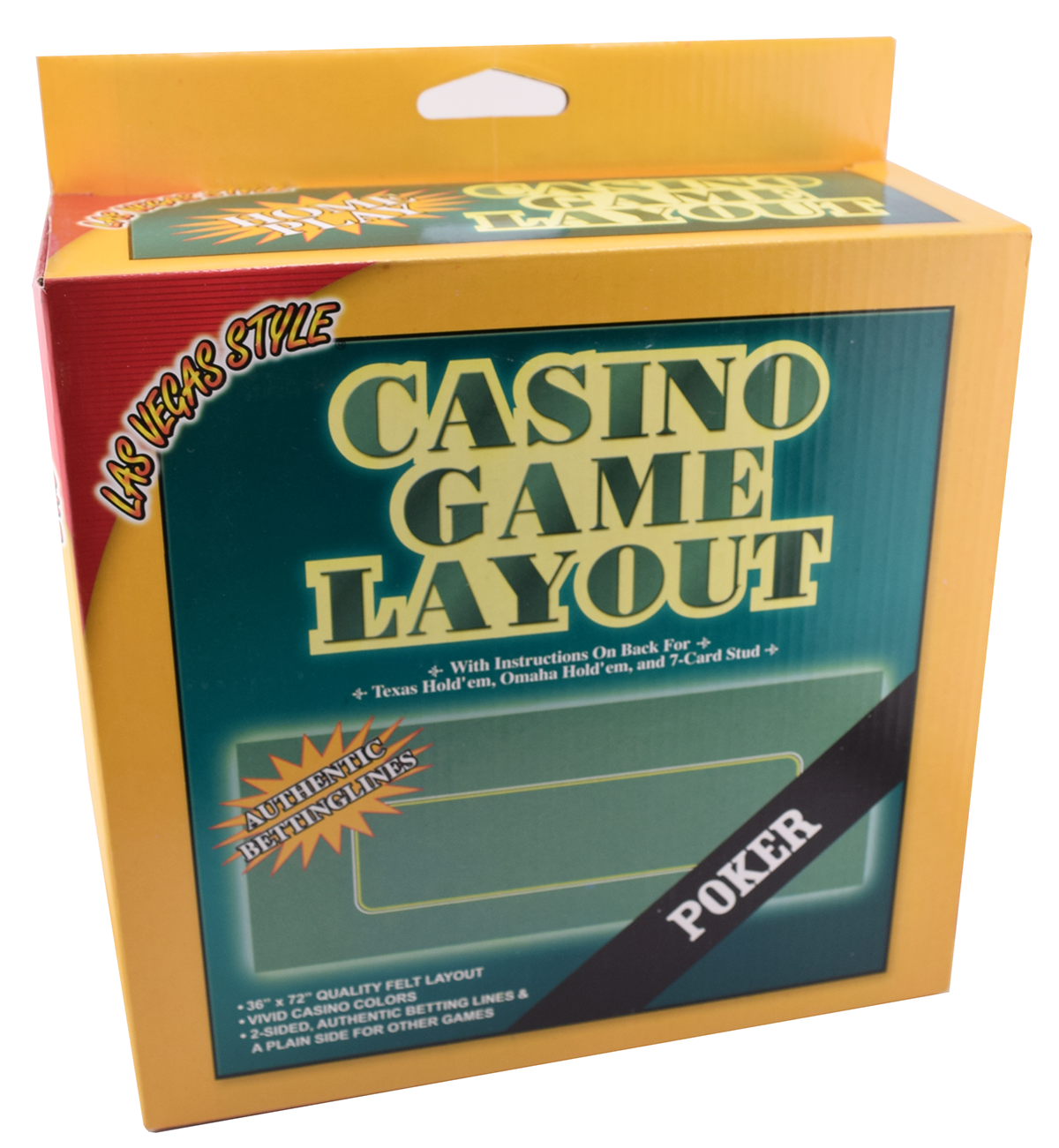 Home Use Poker Green Felt Layout 36" X 72"