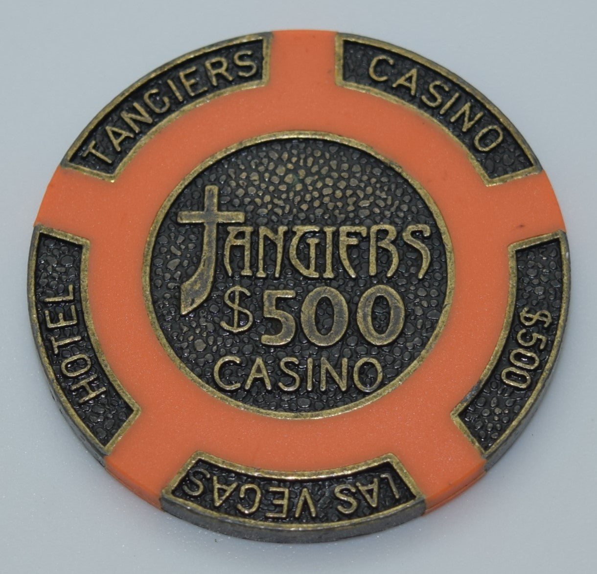 Tangiers Casino Brass Poker Chip