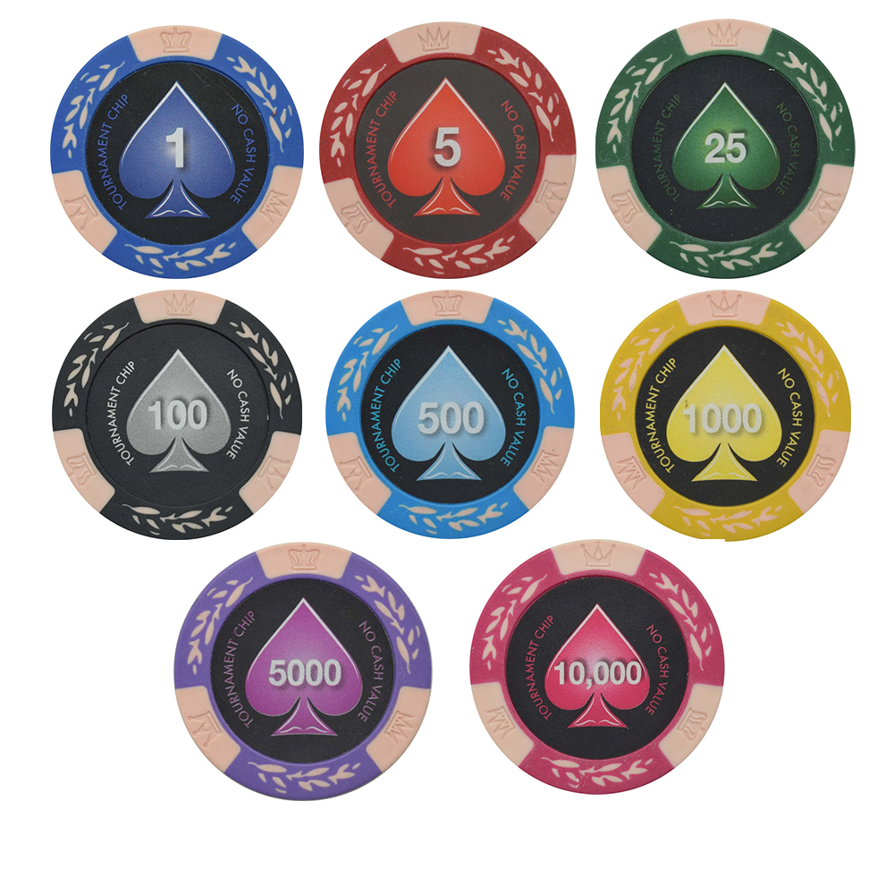 NCV Tournament NCV 14g Poker Chip Set of 25