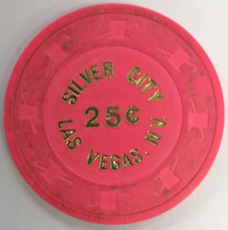 Silver City 25cent (Lt. pink) chip - Spinettis Gaming