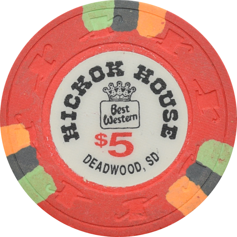 Hickok House Casino Deadwood South Dakota $5 Chip