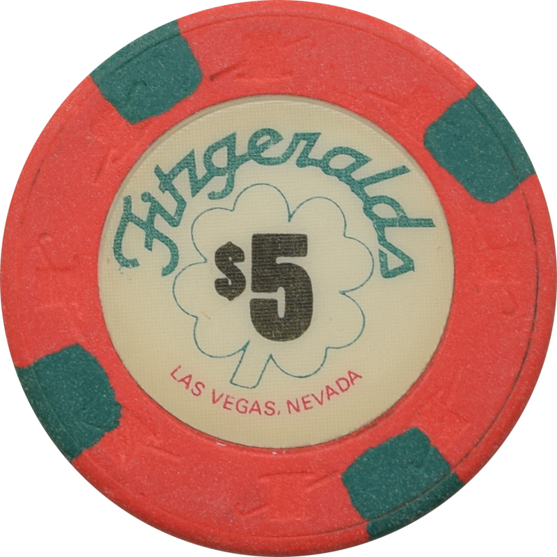 Fitzgeralds Casino Las Vegas Nevada $5 Chip 1988